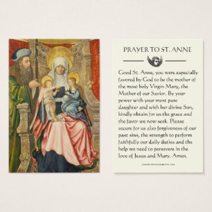 St. Anne Joachim Virgin Mary Jesus Prayer 
