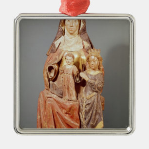 St. Anne, the Virgin and Child, Metal Ornament