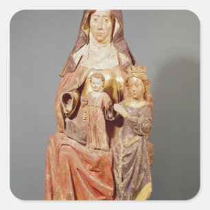 St. Anne, the Virgin and Child, Square Sticker