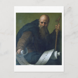 St. Anthony Abbot (c.251-356) c.1518-19 (oil on ca Postcard