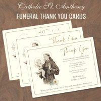 St. Anthony Jesus  Funeral Condolence Sympathy 