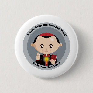St. Anthony Mary Claret 2 Inch Round Button