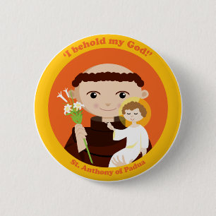 St. Anthony of Padua 2 Inch Round Button
