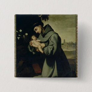 St. Anthony of Padua 2 Inch Square Button