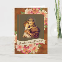 St. Anthony of Padua Baby Jesus Floral