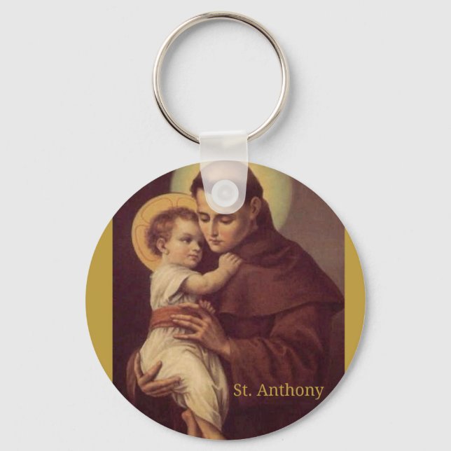 St. Anthony of Padua Baby Jesus Keychain (Front)