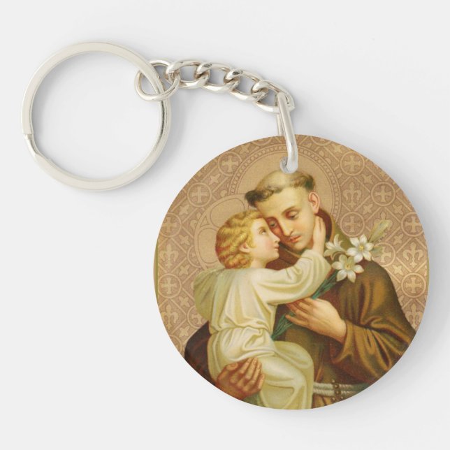 St. Anthony of Padua Baby Jesus Keychain (Front)