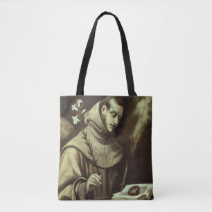 St. Anthony of Padua by El Greco Tote Bag