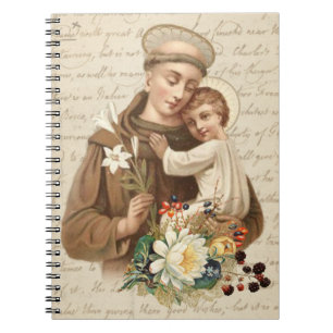 St. Anthony of Padua & Child Jesus Religious Notebook