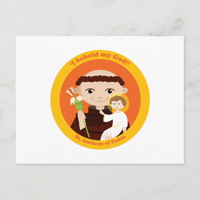 St. Anthony of Padua Postcard (Front)