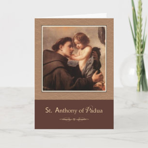 St. Anthony of Padua Pray For Us Card