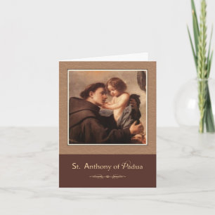 St. Anthony of Padua Pray For Us Card