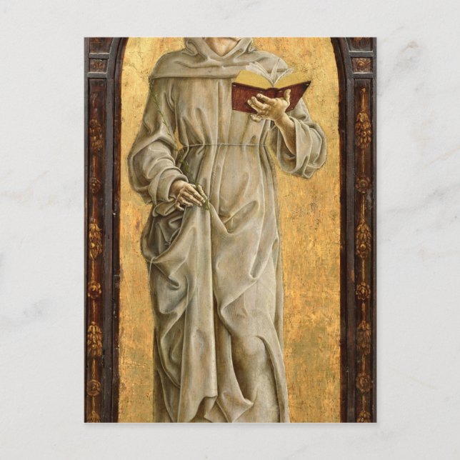 St. Anthony of Padua  Reading Postcard (Front)