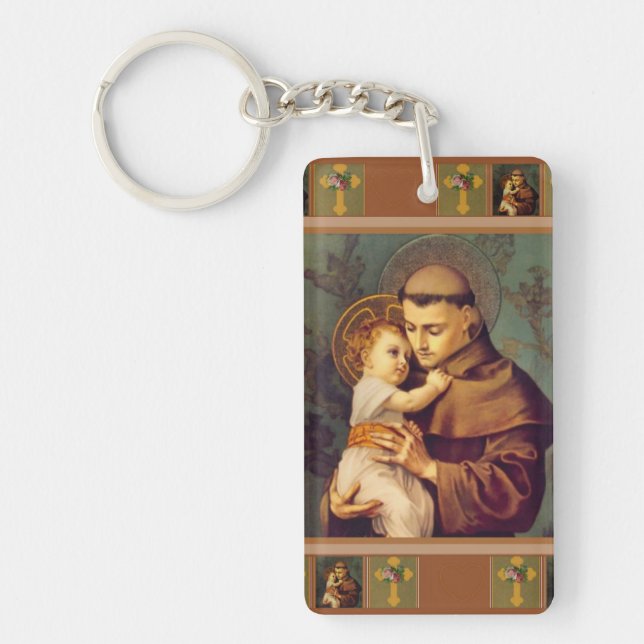 St. Anthony of Padua with Baby Jesus Keychain (Front)