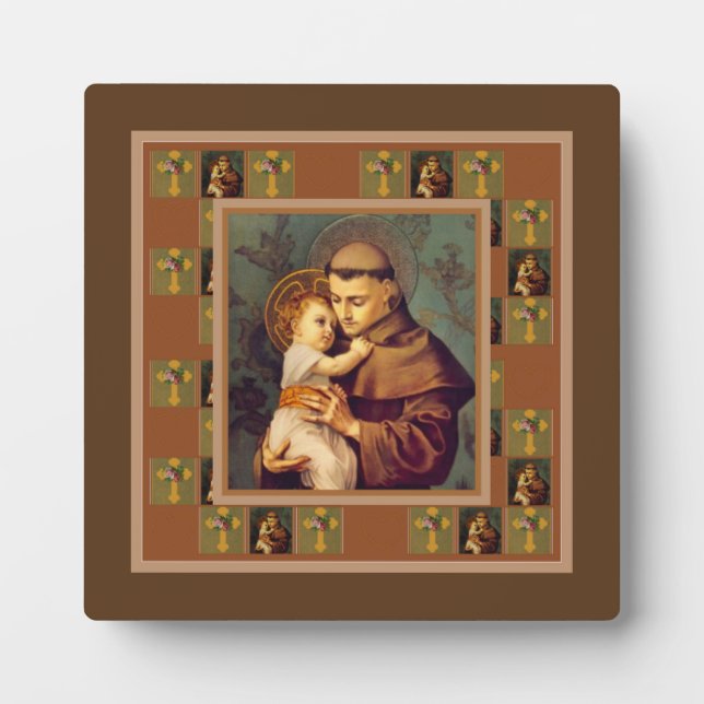 St. Anthony of Padua with Baby Jesus Plaque (Front)