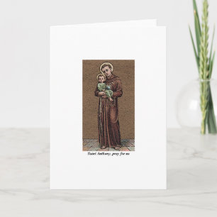 St. Anthony Pray For Us Card