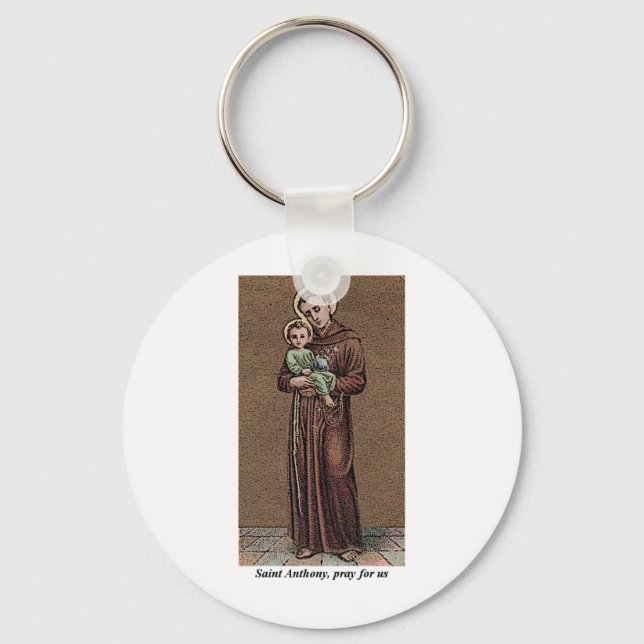 St. Anthony Pray For Us Keychain (Front)