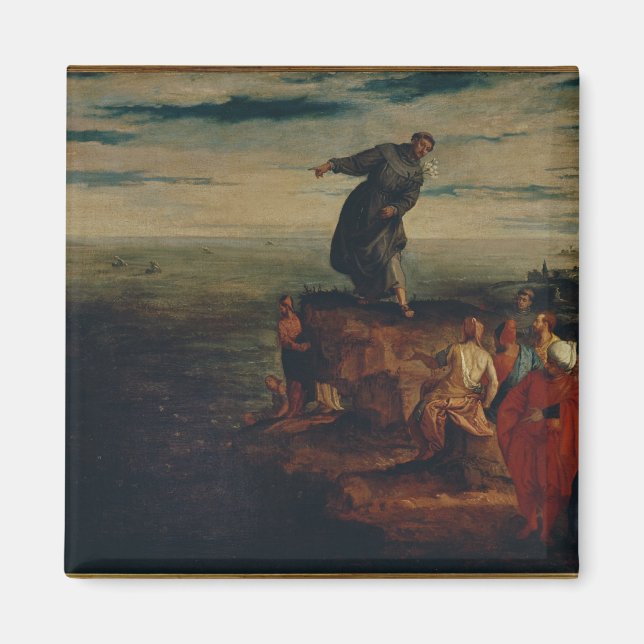 St. Anthony Preaching to the Fish, c.1580 Magnet (Front)