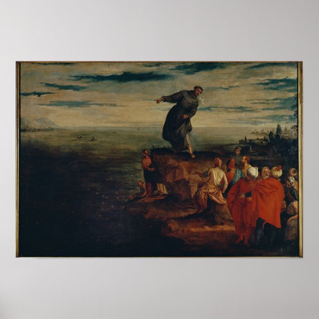 St. Anthony Preaching to the Fish, c.1580 Poster (Front)