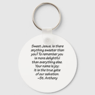 St. Anthony Quote Keychain