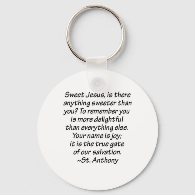 St. Anthony Quote Keychain (Front)