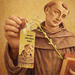 St. Anthony Religious Catholic Funny Keychain<br><div class="desc">Never lose your keys again with our St. Anthony of Padua. He even gives a stern reminder! 
Featuring a religious traditional Catholic vintage image of St. Anthony of Padua with a lily.</div>