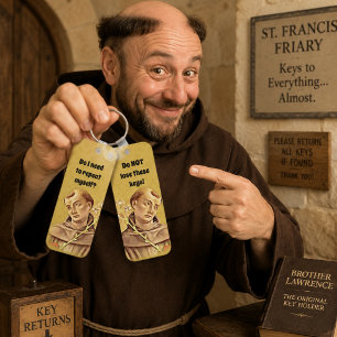 St. Anthony Religious Catholic Funny Keychain