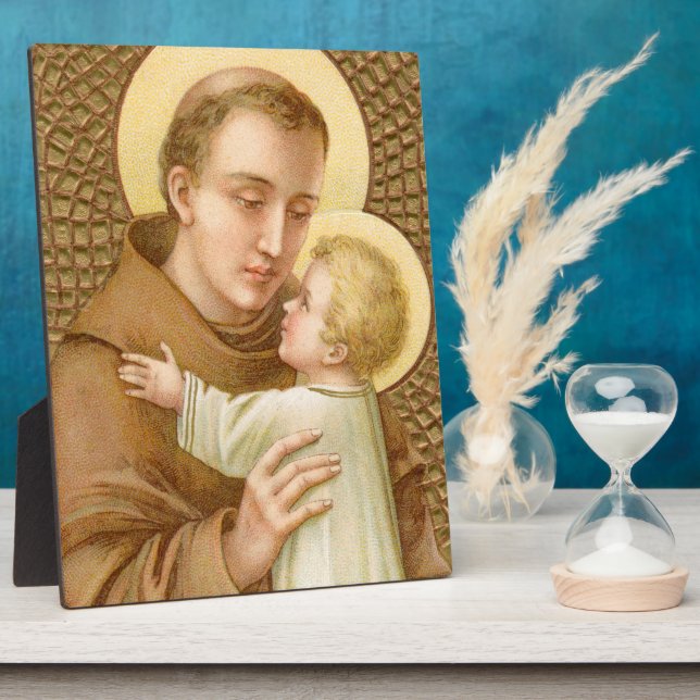 St. Anthony & the Christ Child (JM 05) 8"x10" Plaque (Side)