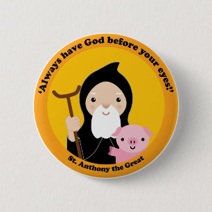 St. Anthony the Great 2 Inch Round Button