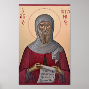 St. Anthony the Wonderworker Orthodox Icon Print  