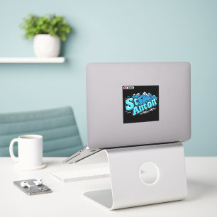 St Anton Alpine Mountain Die-Cut Sticker