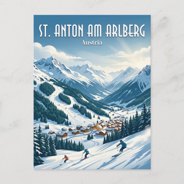 St. Anton am Arlberg Austria Postcard (Front)