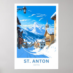 St. Anton Austria Australia Travel Print