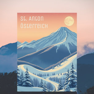 St. Anton Autriche Europe vacances ski Carte posta