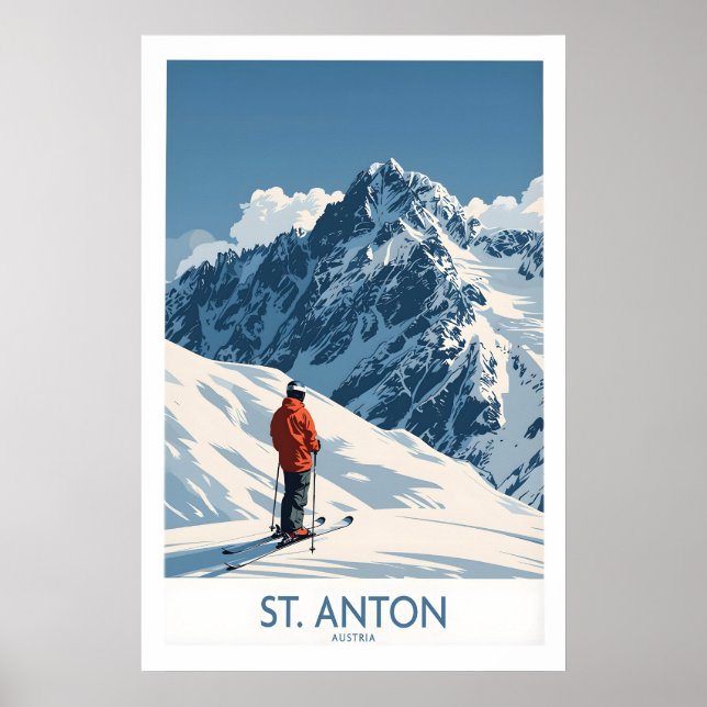 St Anton Ski Poster 1 (Front)