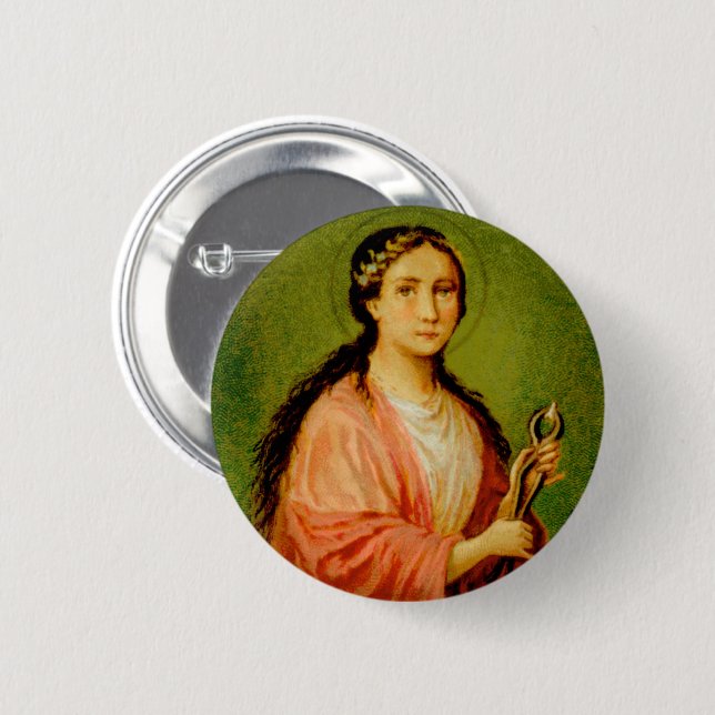 St. Apollonia (BLA 001) 2 Inch Round Button (Front & Back)