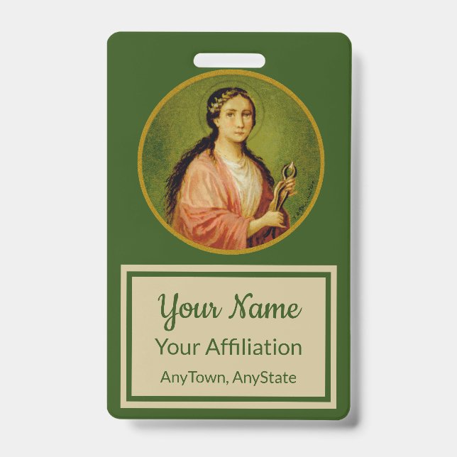 St. Apollonia (BLA 001, Style 3) Badge (Front)