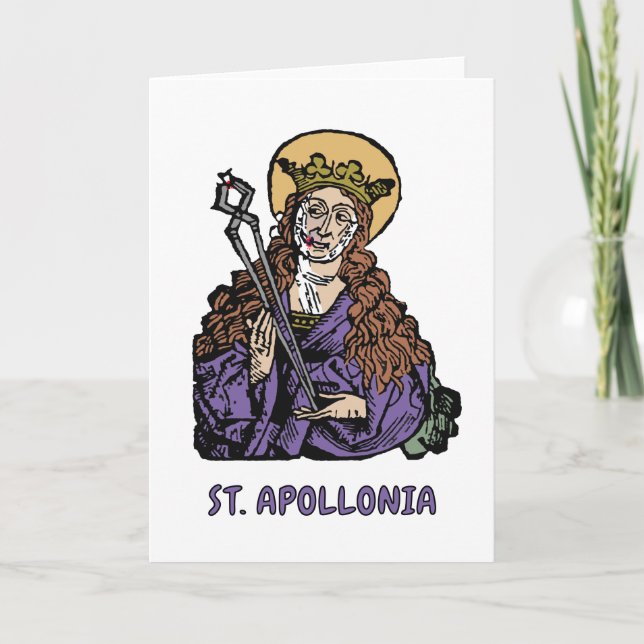 St. Apollonia with Pulled Tooth (Nuremberg) Card (Front)