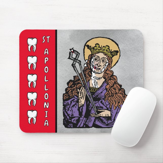 St. Apollonia with Pulled Tooth (Nuremberg) Mouse Pad (With Mouse)