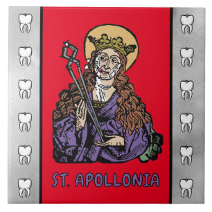 St. Apollonia with Pulled Tooth (Nuremberg) Tile