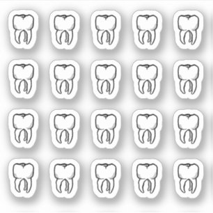 St. Apollonia's Teeth - 20 Tooth Stickers