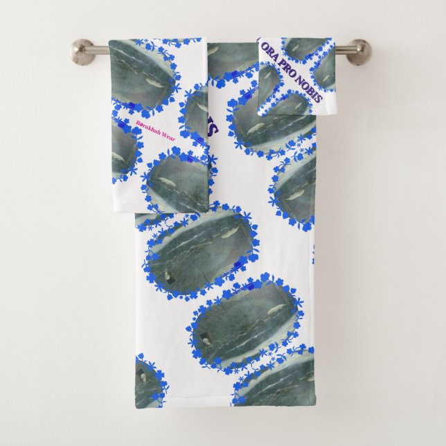 St Ariel Archangel's POLAR BEARS Bath Towel Set (Insitu)