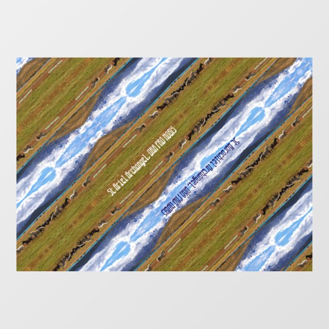 St Ariel & St Barachiel Archangels Wild Horses Window Cling (Sheet)