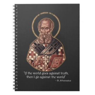 St. Athanasius Against the World for the Truth Notebook