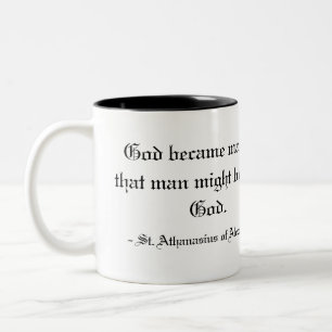 - St. Athanasius of Alexandria Two-Tone Coffee Mug