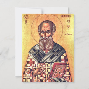 St. Athanasius the Great Orthodox Christian Icon Postcard