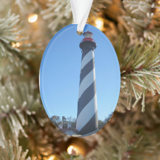 St Augstine Lighthouse on a Christmas Ornament