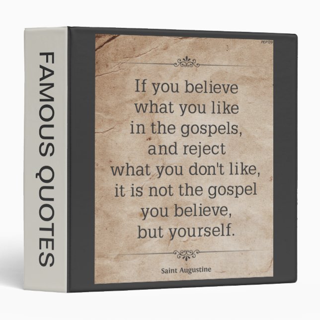 St. Augustine #1 Binder (Front/Spine)