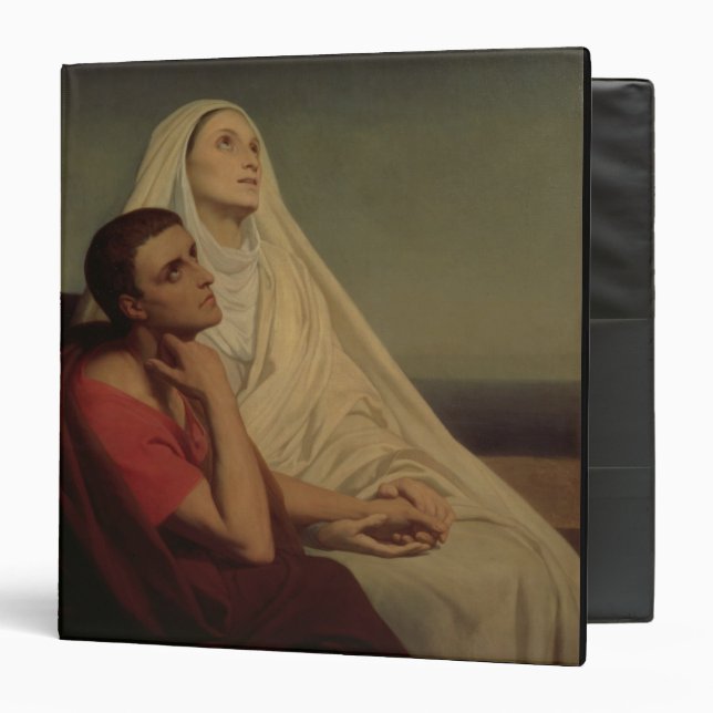 St. Augustine and his mother St. Monica, 1855 Binder (Front/Inside)