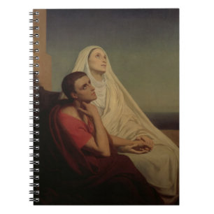 St. Augustine and his mother St. Monica, 1855 Notebook